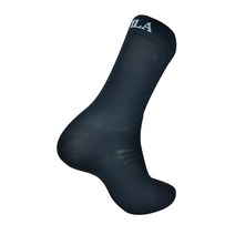 휠라 남성용 MTB 로드 사이클 미들 양말, 블랙