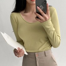 에이와비 여성용 딥라운드 슬림티