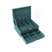 라벤더 르뽀렘 액세서리 보석함 흑녹색 2단, 흑녹색2단