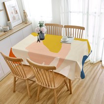 페어링 북유럽풍 모란디컬러 린넨 식탁보, ZB300, 6인용(140 x 230 cm)