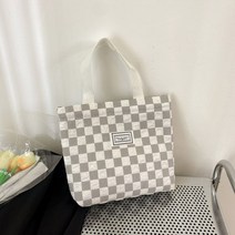 라이브잇 체크 숄더백