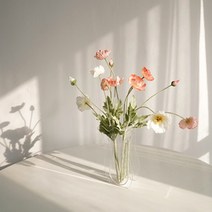영롱 웨이브 아크릴 화병, 투명