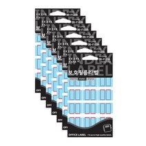 쁘띠팬시 보호필름 라벨 견출지 20-F103, 7개, 빨강