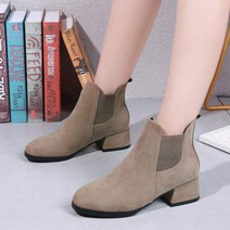 여성용 패션 스웨이드 쇼트 부츠 GH35_RD_1047