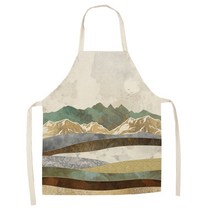 에이홉 풍경 일러스트 앞치마 68 x 55 cm, IT-33, 1개