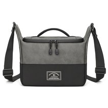 BAGnBAGs 방수 가죽 카메라 숄더백 DS-1067, 그레이