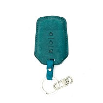 차모아 가죽 스마트키케이스 벨로스터 엑센트 i30 싼타페CM, 마린블루+니켈사틴, MH102