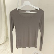 체리체리 여성용 스판굿 소프트 슬림핏 라운드넥 이너 티셔츠