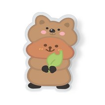 리지아니 파자마둥둥 투명 아크릴 스마트 휴대폰 거치대, 쿼카, 1개