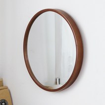 엠제이케이 슬림 원목 거울 300, 월넛