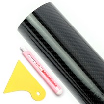 삼에스 ACEPEED 카본스티커 6D 200 x 30 cm + 칼 + 헤라, 랜덤발송(칼, 헤라), 1세트