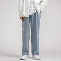 남성용 알럽홈 루즈핏 와이드 청바지
