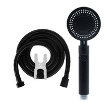 홈다움 블랙 몬스터 다기능 샤워기 헤드+블랙 2.0m샤워호스+스패너, 1세트