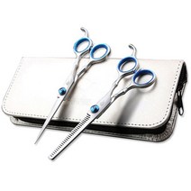 스미스츄 고급 미용 가위 컷팅 + 틴닝 + 파우치 코팅 세트, 혼합색상, 1세트