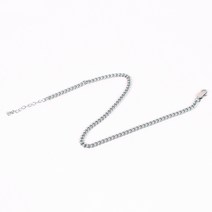 딩동펫 반려동물 써지컬 인식표 목걸이 체인형4, 실버