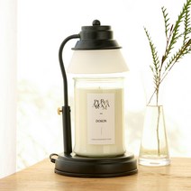 에인디 매직 타이머 캔들워머 + 소이캔들 도손 750g + 할로겐전구 세트, 블랙(캔들워머)