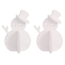 파티해 펠트 스탠딩 눈사람 20cm, 화이트, 2개