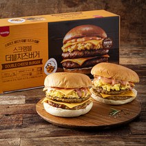 삼립 스크램블 더블 치즈버거 3개입, 200g, 3개
