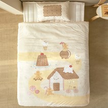 마틸라 루루크레용 알러지케어 키즈 달콤한과자집 차렵이불+베개커버 세트 JR