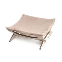 언더독 고양이 내추럴 원목 해먹 겨울 침대, 커피