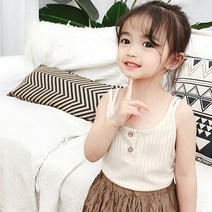 꼰띠키즈 아동용 라벨민소매 티셔츠