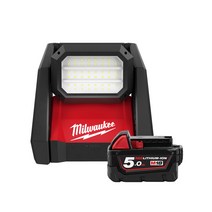 밀워키 18V LED 프리미엄 작업등 베어툴 2 M18 HOAL 0 + 5.0Ah 배터리 M18 B5, 1세트