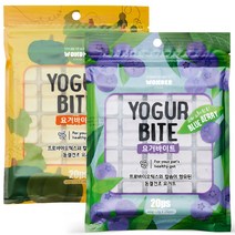 원더푸드 반려동물 요거 바이트 간식 2종 세트, 호박. 블루베리, 1개