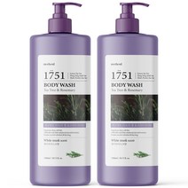메르헨트 티트리 앤 로즈마리 대용량 바디워시 화이트머스크, 1500ml, 2개