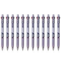 라인플러스 M3 3색볼펜 1.0mm 12p, 다크퍼플, 1개