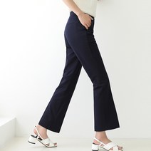 빼빼 여성용 히든밴딩 스판 슬림 부츠컷 슬랙스