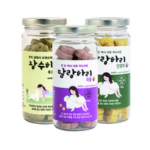 하리 말랑하리 수제 강아지 간식 2종 + 장수하리 수제 강아지 간식 세트, 1세트, 퍼플, 단호박, 후코플러스