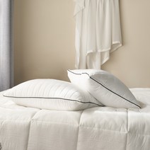 지베딩 베이글 워싱마이크로모달 베개커버 + 베개솜, 화이트