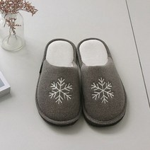 오체어스 눈꽃송이 자수 슬리퍼, 혼합색상