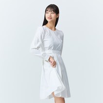 미쏘 여성용 턱 디테일 롱 원피스