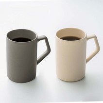 심플레 머그 2종 세트 464ml, 오트밀, 코코아, 1세트