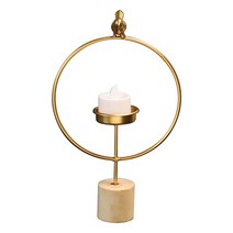 파라다이소 크리에이티브한 거실 식탁을 위한 캔들 홀더 촛대 L, 골드