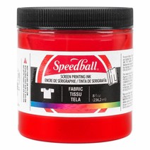스피드볼 패브릭 실크스크린 잉크, Red, 236.2ml