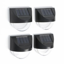 LED 반달 태양광 벽부등 4p, 웜색
