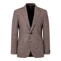 남성용 글렌 체크 울 자켓