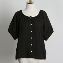 여성용 몰리 셔링 블라우스