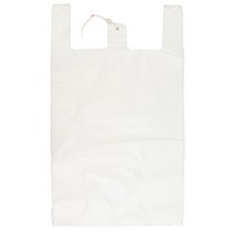애니돌 손잡이 마트 비닐봉투 유백, 20L, 100개