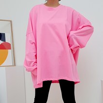 후니네 빅형광 빅사이즈 임산부 박스 티셔츠