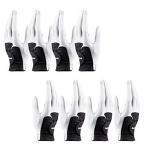 볼빅 여성용 VAIB 합피 컬러 골프장갑 양손착용 4세트, 화이트