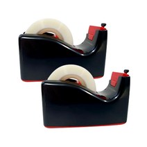 오토테이프 안전 테이프 커터기, 블랙 + 레드, 2개