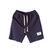 AOULS 남성용 아울스 패치 포인트 5부 면 밴딩 비치 반바지 K62