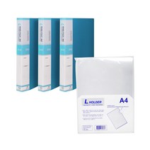 현풍칼라링화일 40매 3p + L홀더 10p, 하늘(화일), 1개
