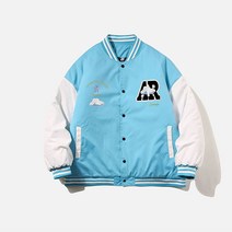 AOULS 아울스 남성용 스포츠 루즈핏 포인트 베이스볼 점퍼 G6806