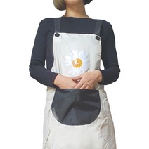 잇츠온 데이지 수건 방수 타올 앞치마, 베이지, 1개