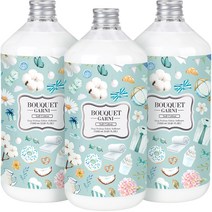 부케가르니 딥퍼퓸 섬유유연제 소프트코튼, 1000ml, 3개