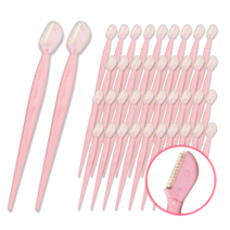 래쉬톡 부분 눈썹칼, 핑크, 40개